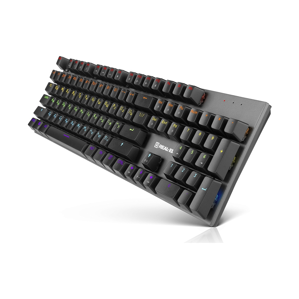 Клавіатура REAL-EL M 13 Grey USB фото5