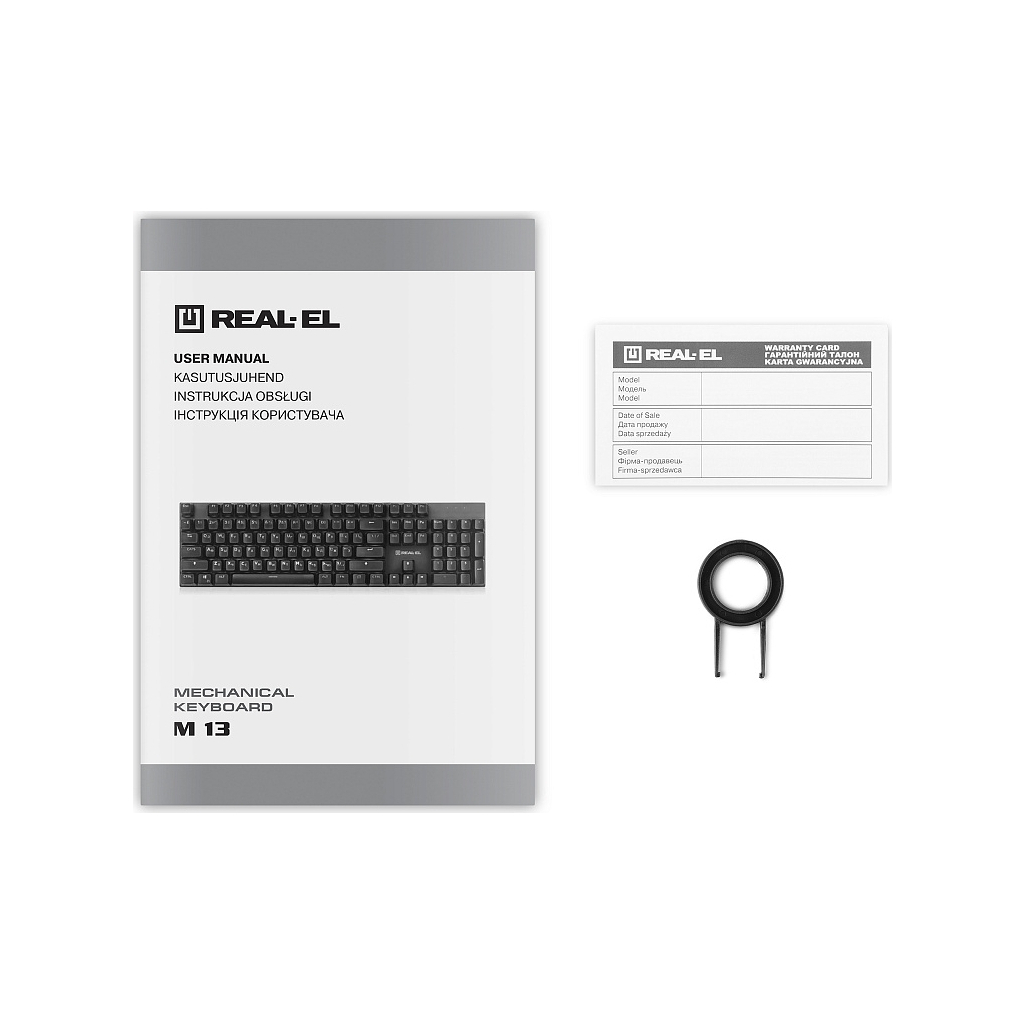 Клавіатура REAL-EL M 13 Grey USB фото9