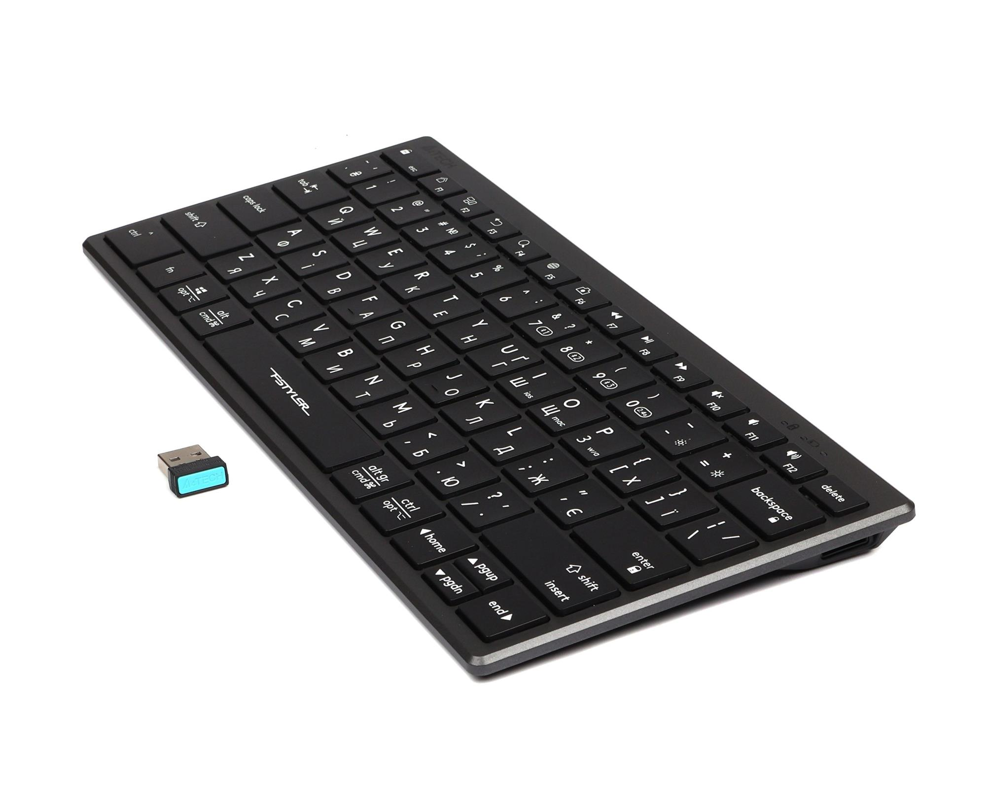 Клавіатура бездротова A4Tech Fstyler FBX51C Grey фото3