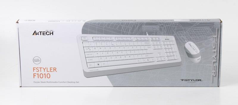 Комплект A4Tech F1010 White фото5