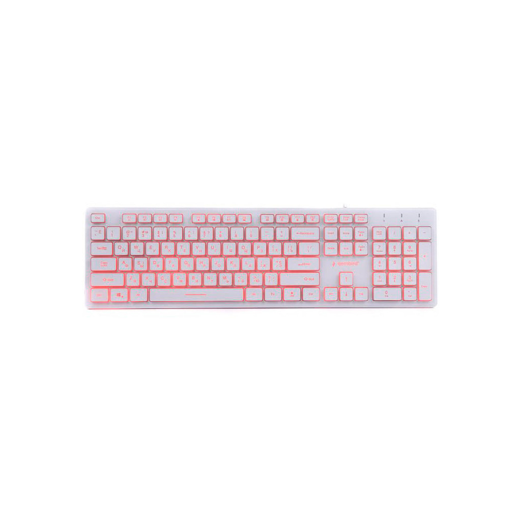 Клавіатура Gembird KB-UML3-01-W-UA White фото2