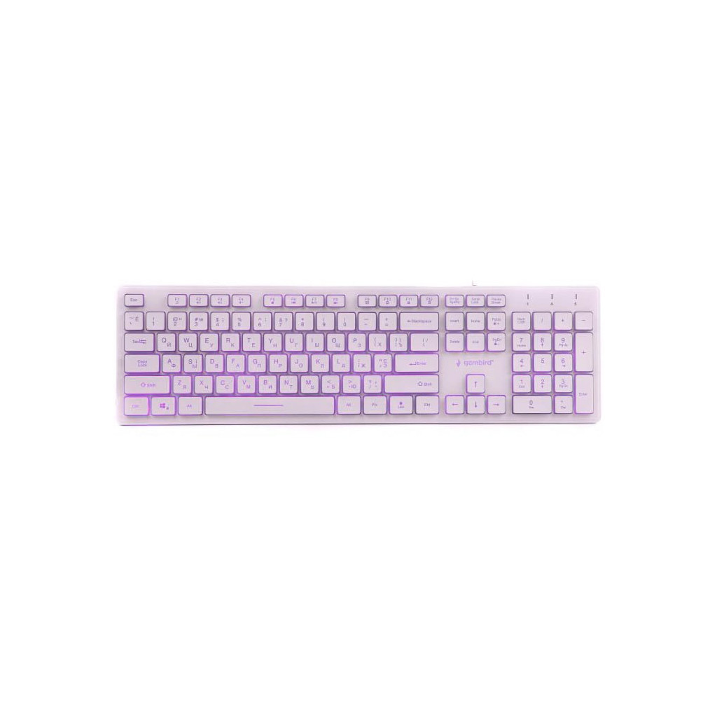 Клавіатура Gembird KB-UML3-01-W-UA White фото3