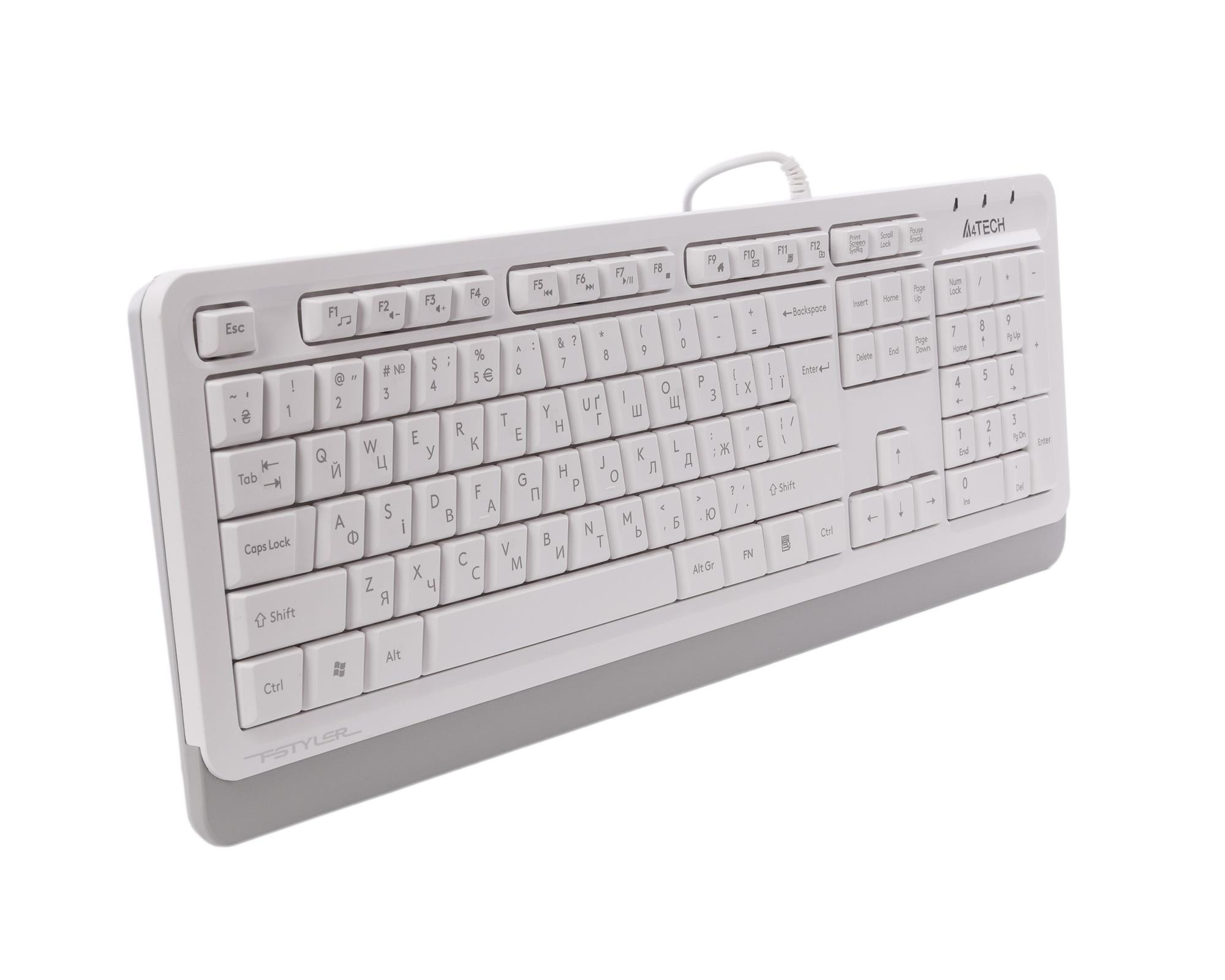Клавіатура A4Tech Fstyler FKS10 White фото2