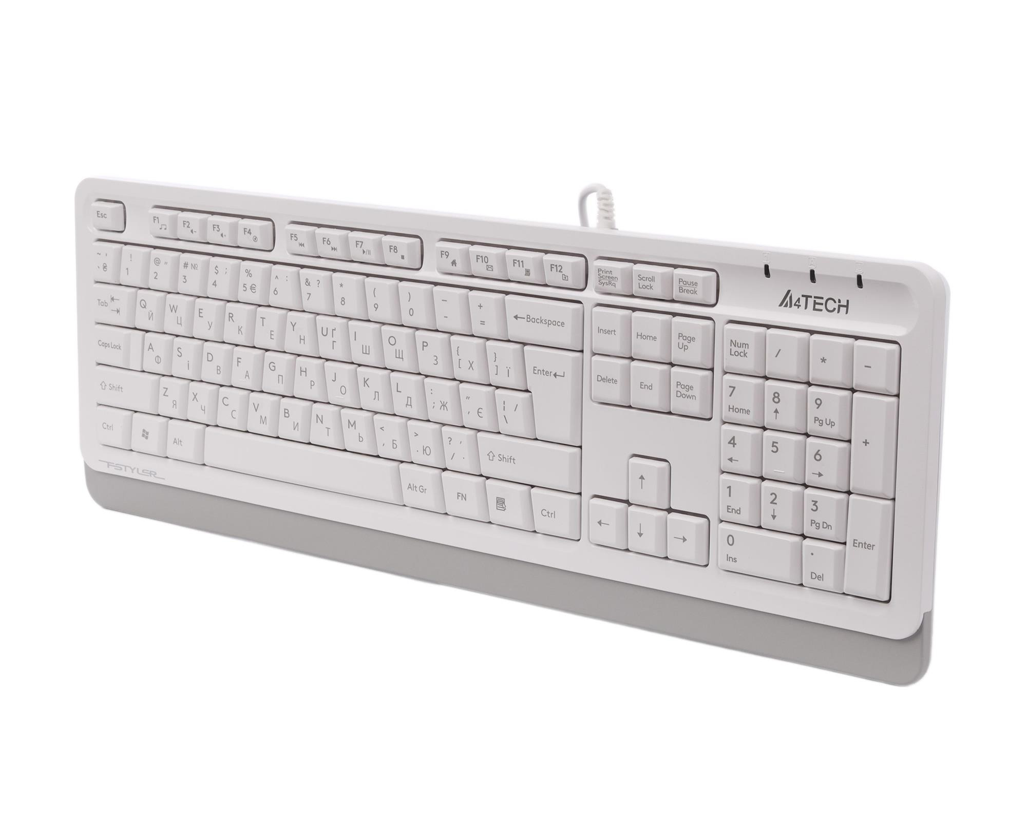 Клавіатура A4Tech Fstyler FKS10 White фото3