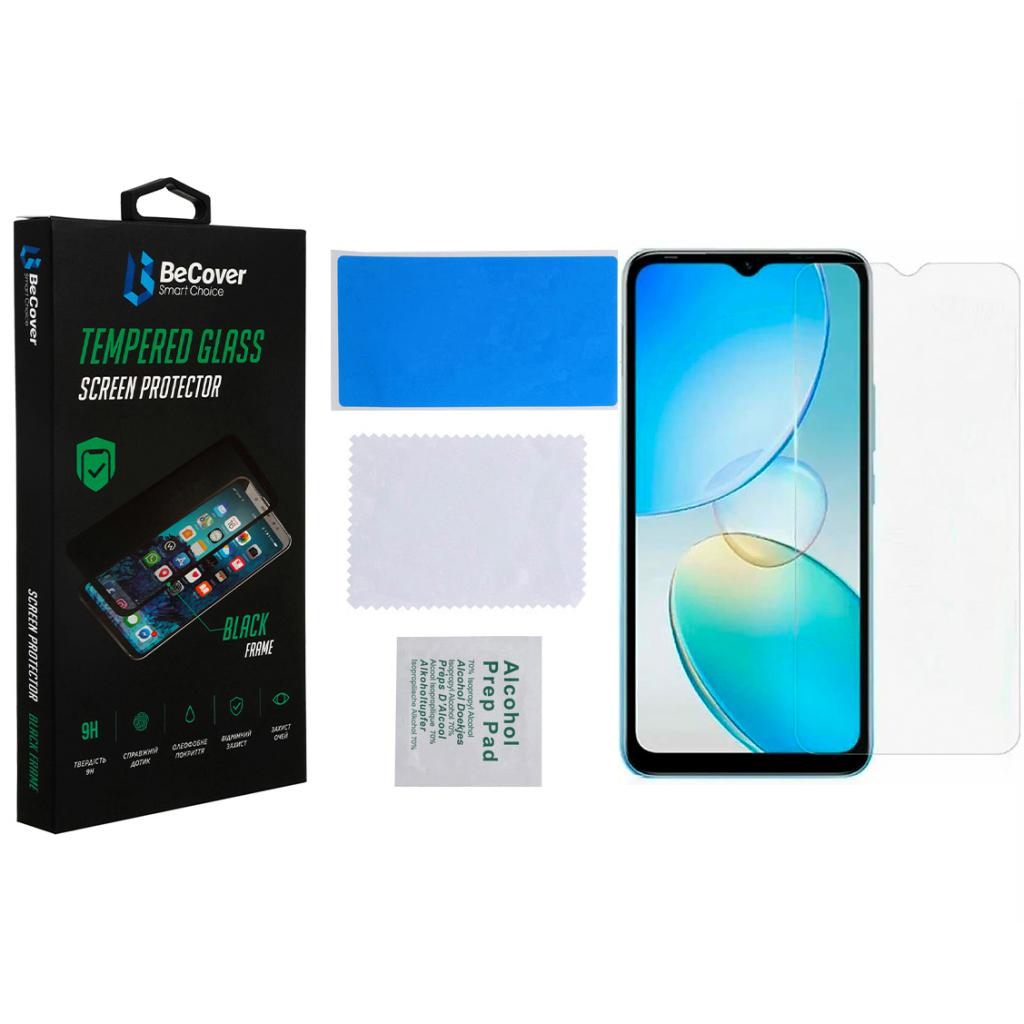 Защитное стекло BeCover для Infinix Hot 12i (X665B) Crystal Clear Glass 3D (708539) фото3