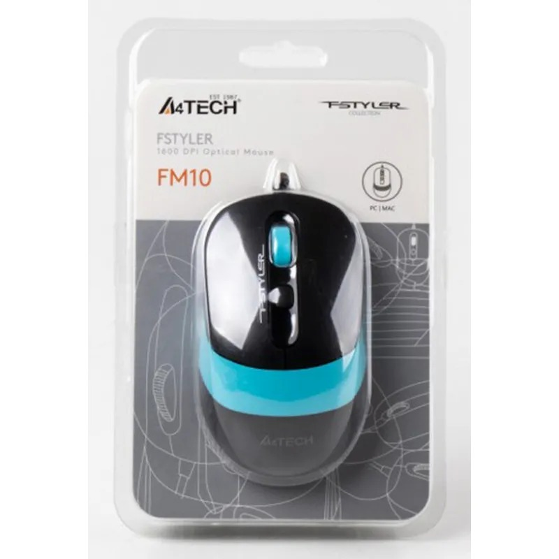 Миша A4Tech FM10 Black/Blue фото
