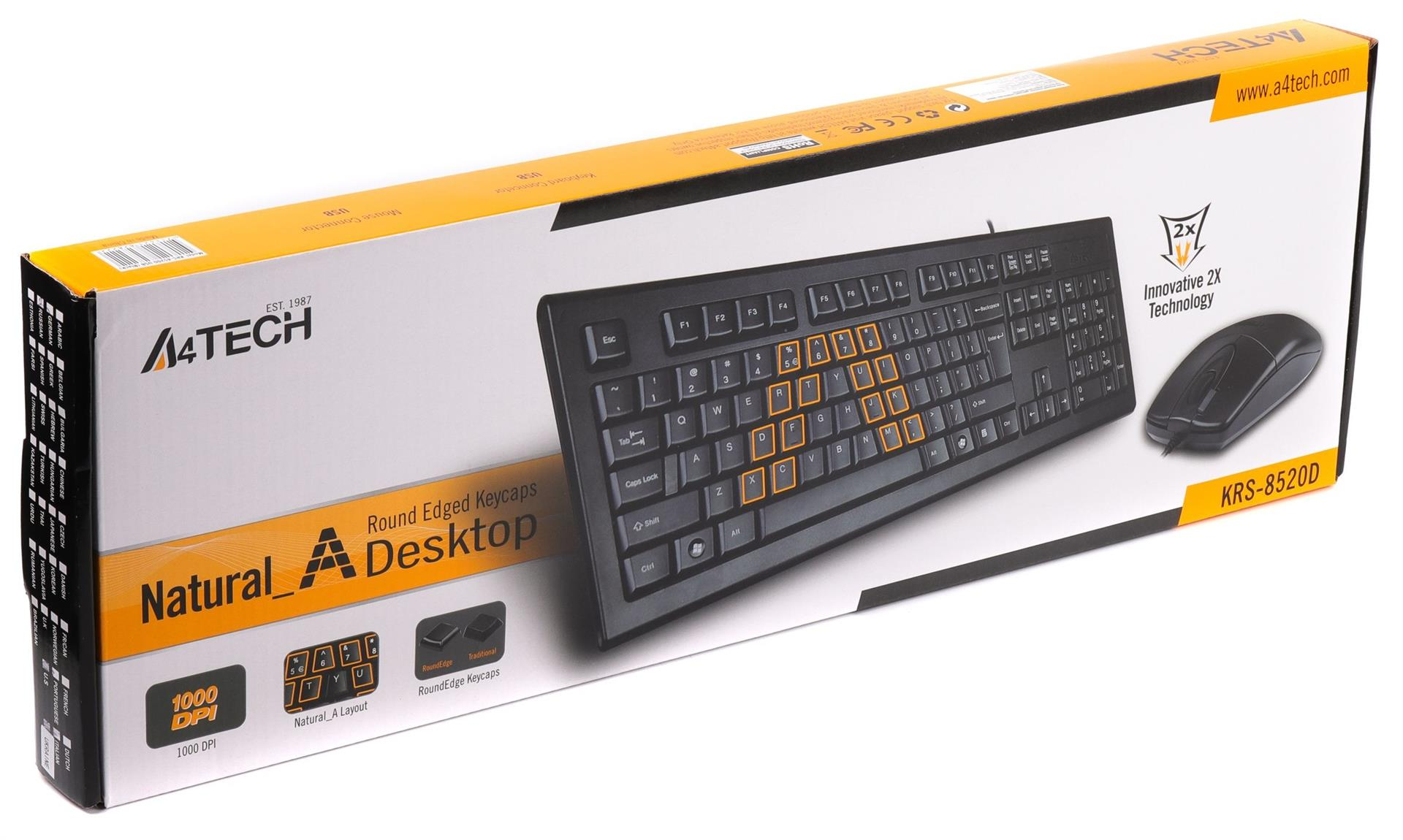 Комплект A4Tech KRS-8520D Black фото