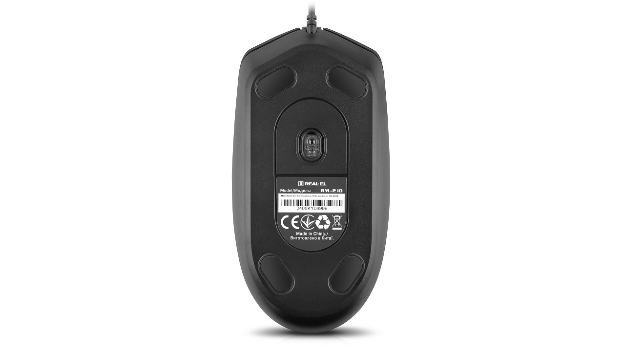 Мишь REAL-EL RM-210 Black (EL123200036) фото9