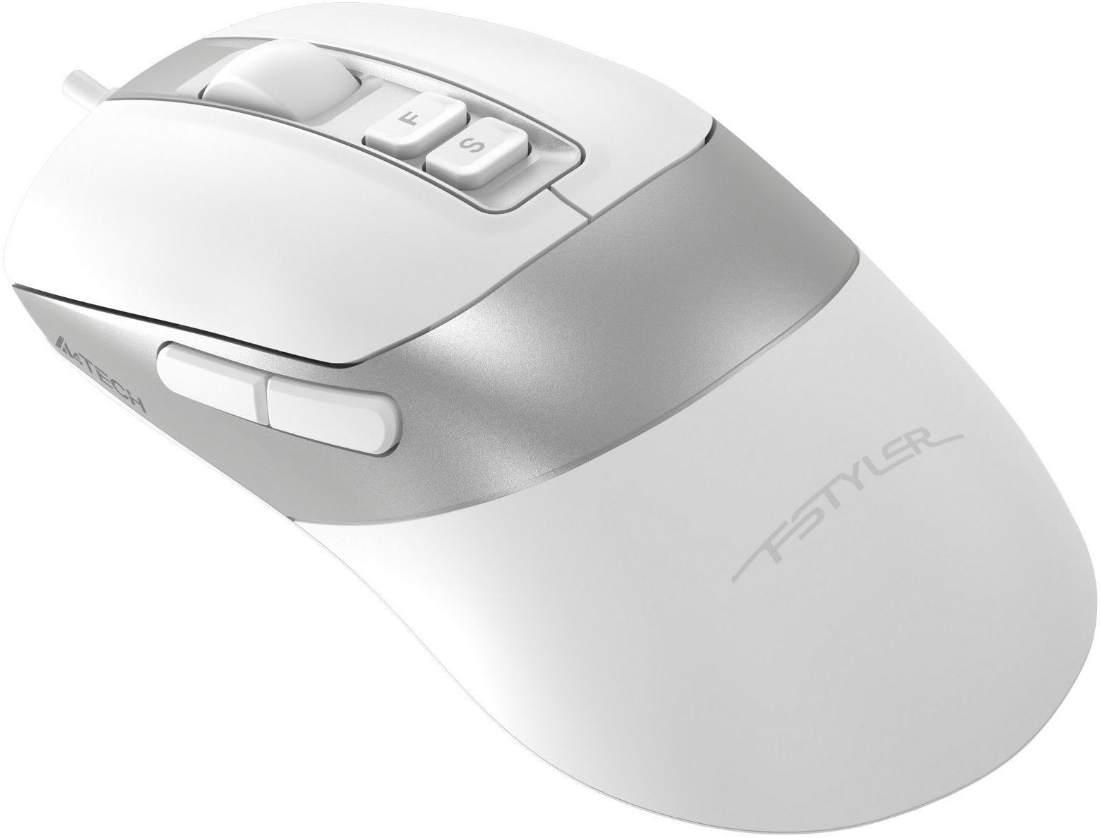Мышь Fstyler, USB, 4000 dpi, Double Click FM50 Plus (White) фото2