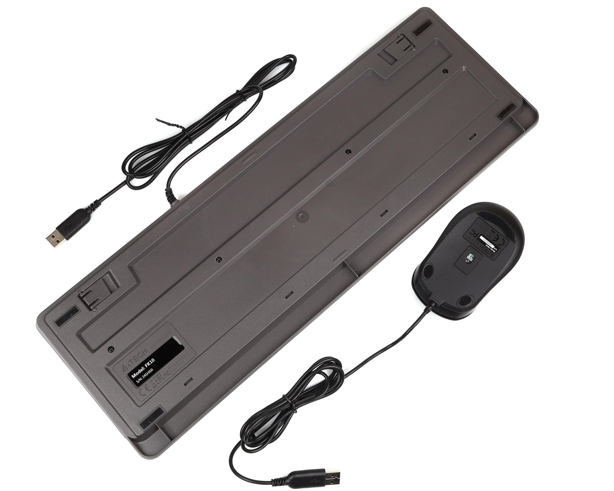 Комплект A4Tech F1010 Black/Grey фото
