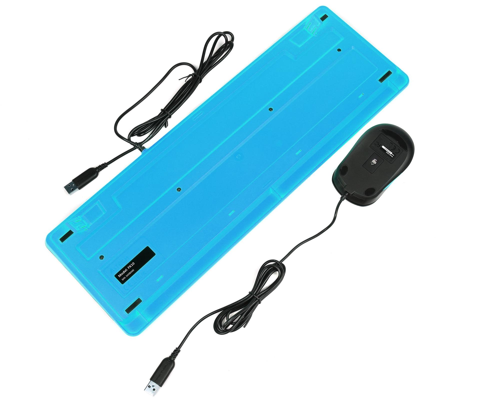 Комплект A4Tech F1010 Black/Blue фото