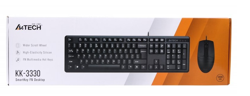 Комплект A4-Tech KK-3330 Black USB фото2