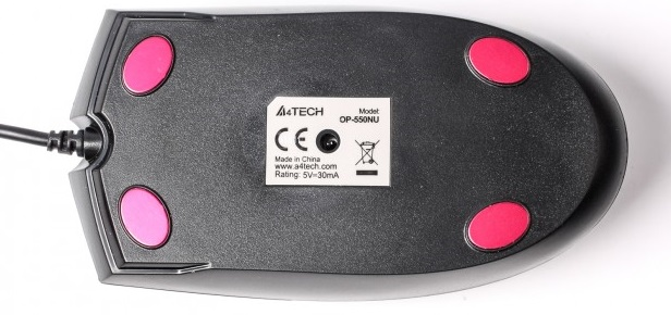 Миша A4Tech OP-550NU Black USB V-Track фото