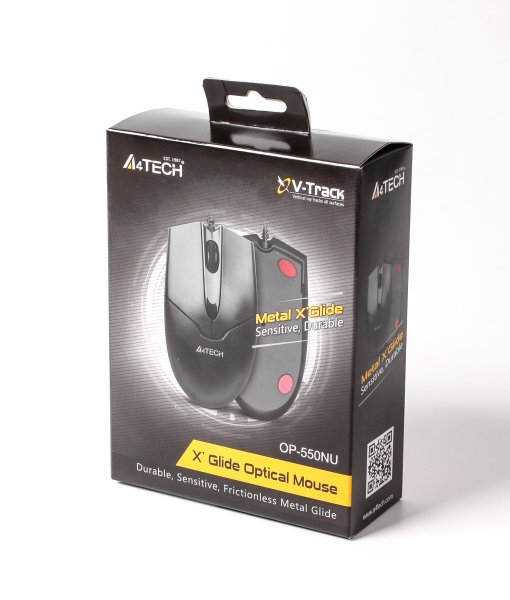 Миша A4Tech OP-550NU Black USB V-Track фото