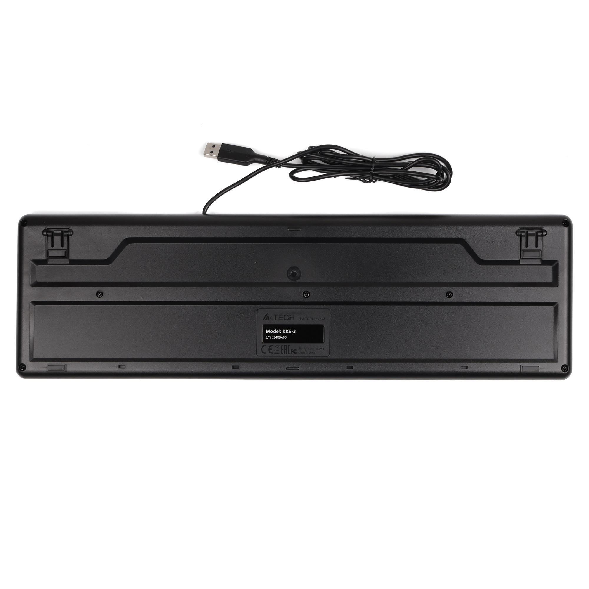 Клавіатура A4Tech KKS-3 USB Black фото4