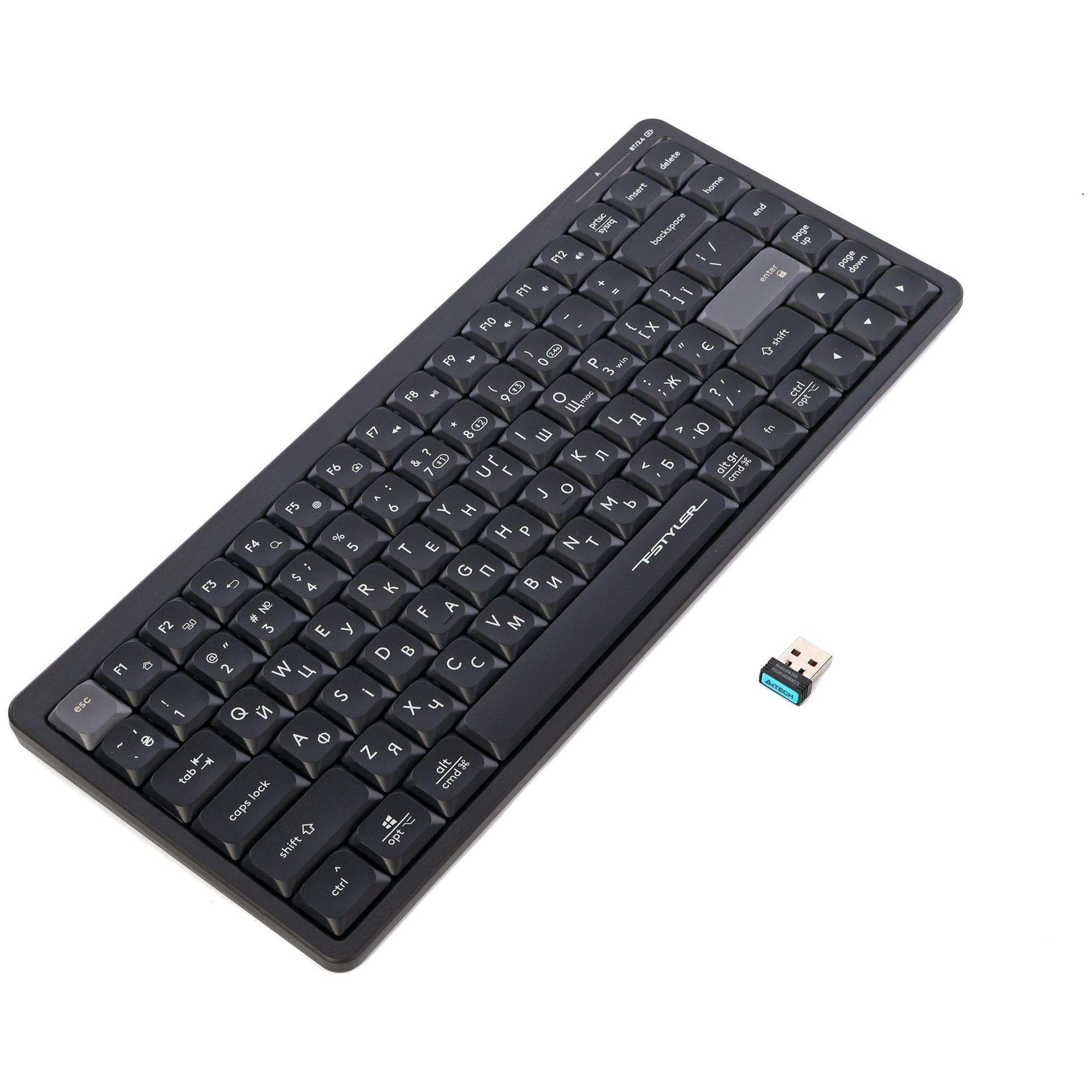 Клавіатура бездротова A4Tech FBX53C Black фото