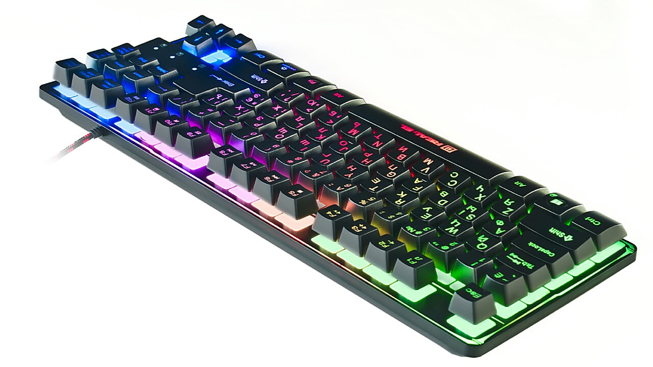 Клавіатура REAL-EL Gaming 8710 TKL Backlit Ukr Black фото5