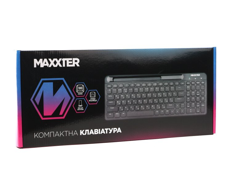 Клавiатура Maxxter KB-01B-UA Black фото