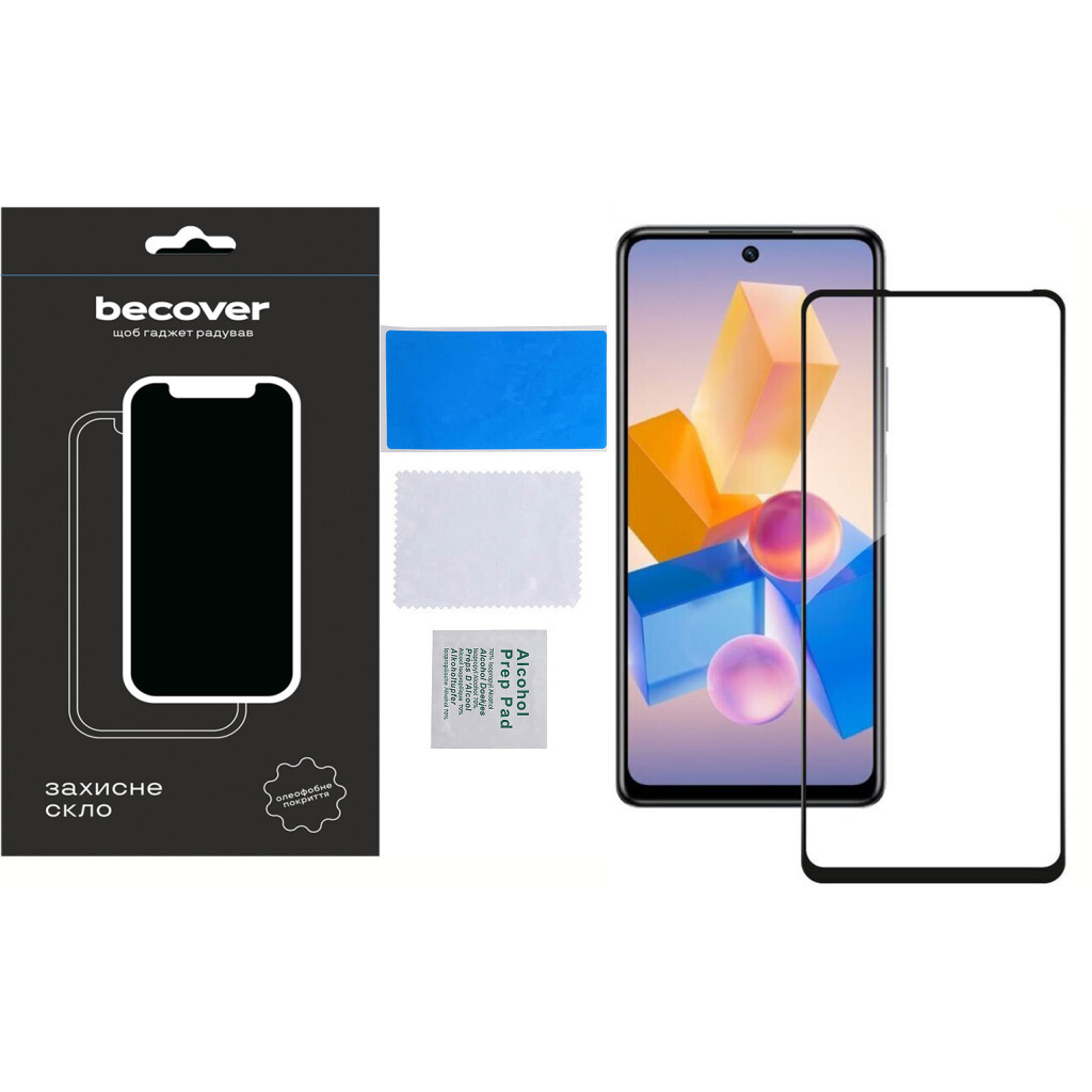 Захисне скло BeCover для Infinix Hot 40 (X6836) Black (711072) фото4