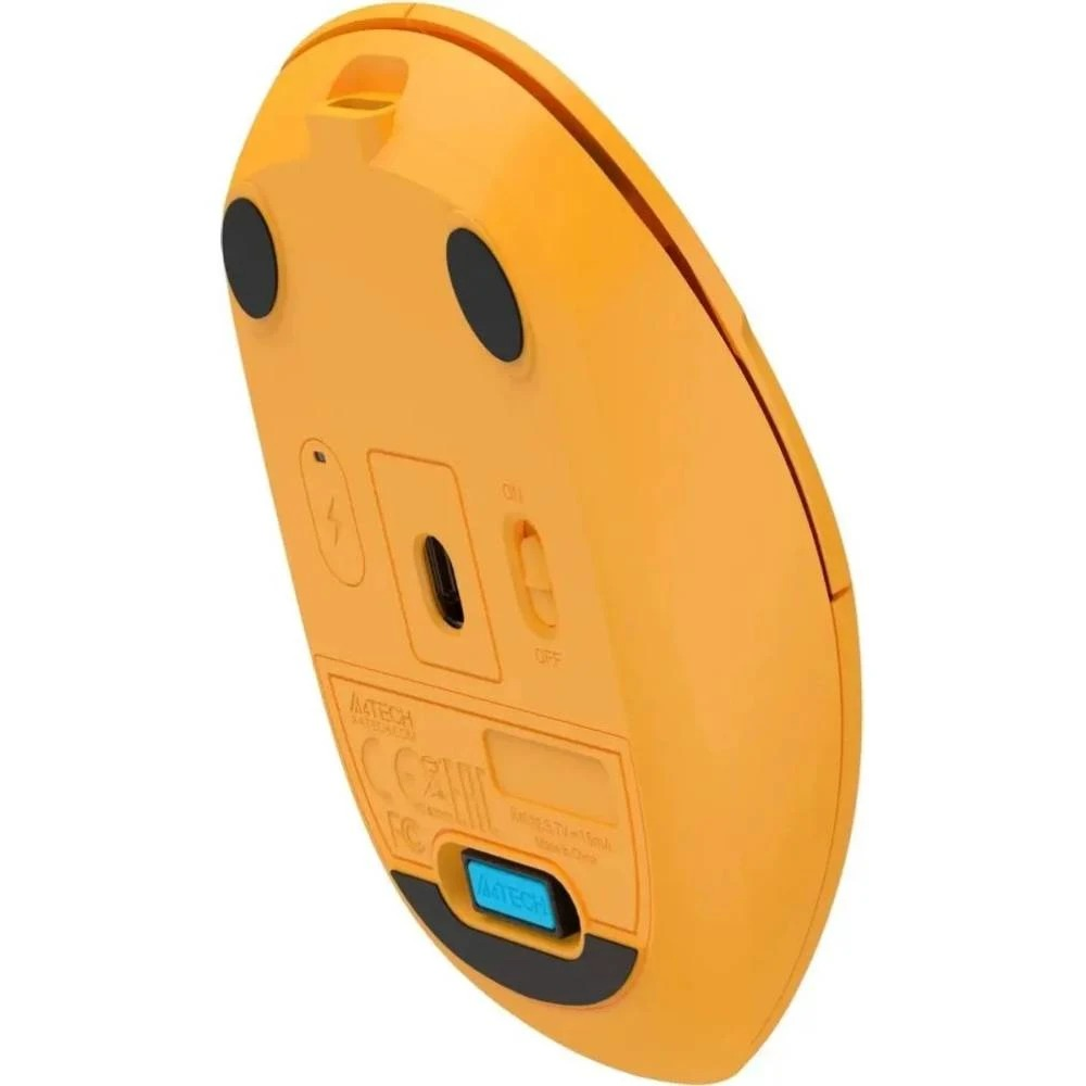 Миша Fstyler, 2.4 ГГц, акумулятор, 1200 dpi, жовтий фото7