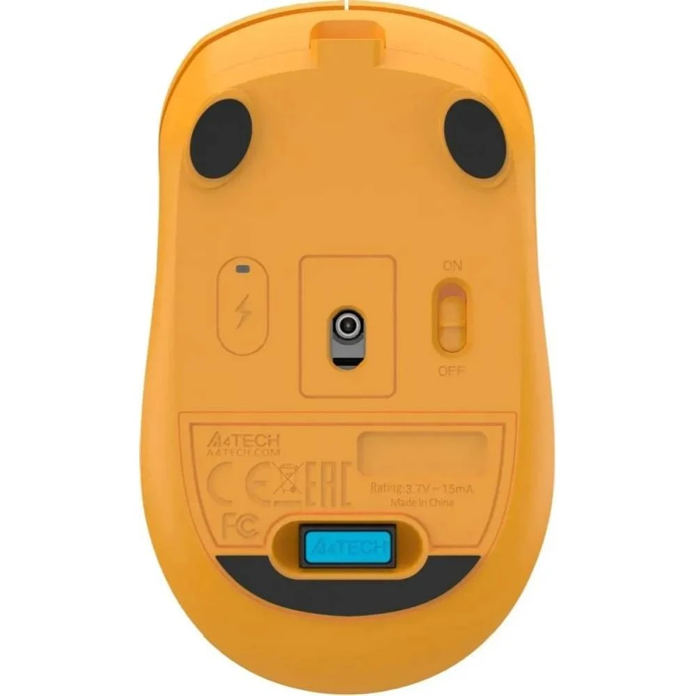 Миша Fstyler, 2.4 ГГц, акумулятор, 1200 dpi, жовтий фото8