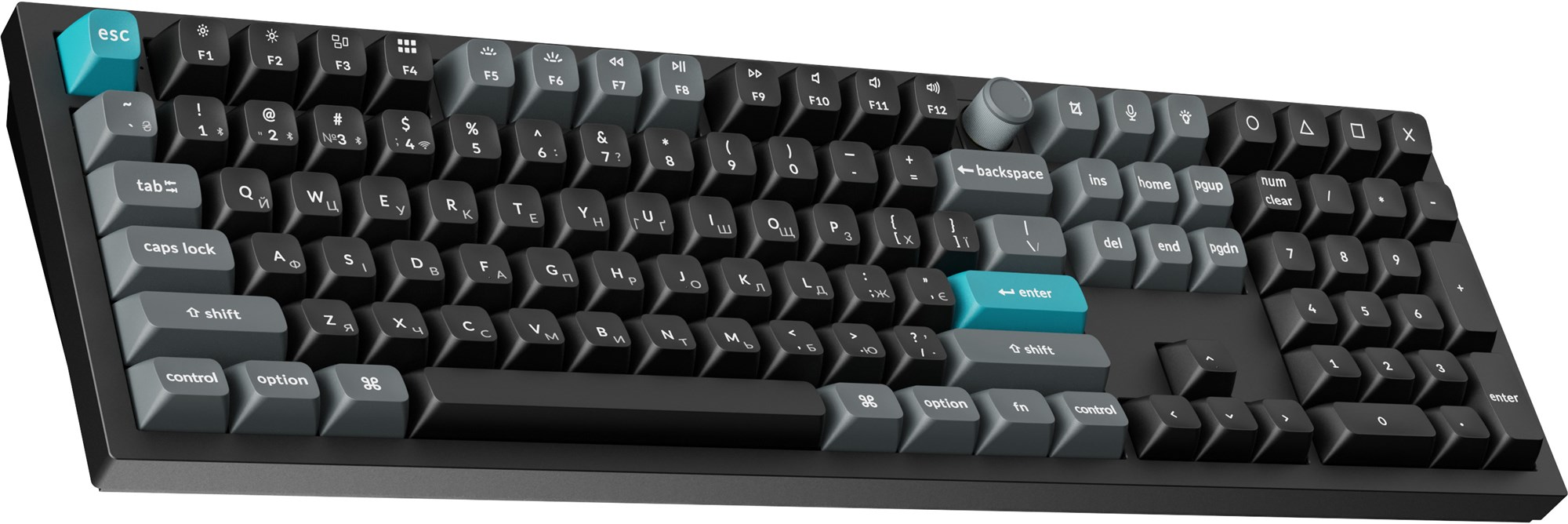 Клавіатура бездротова Keychron Q6 Ultra Keychron Red Switch Black RGB (Q6U-M1-UA) фото