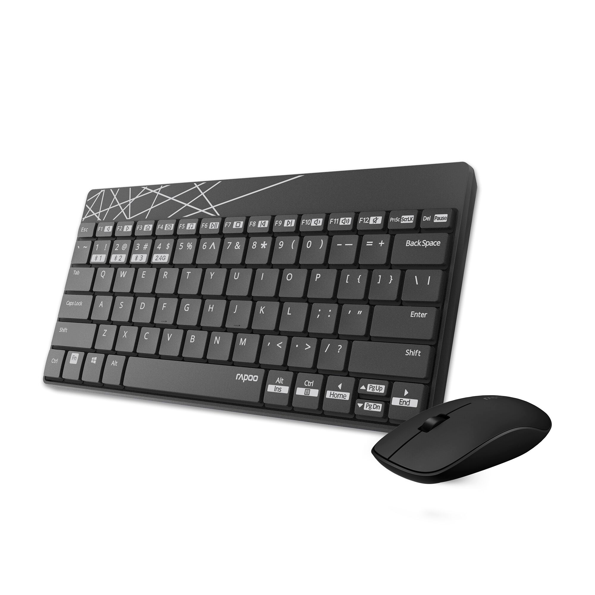 Комплект Rapoo 8000M Wireless Black фото3