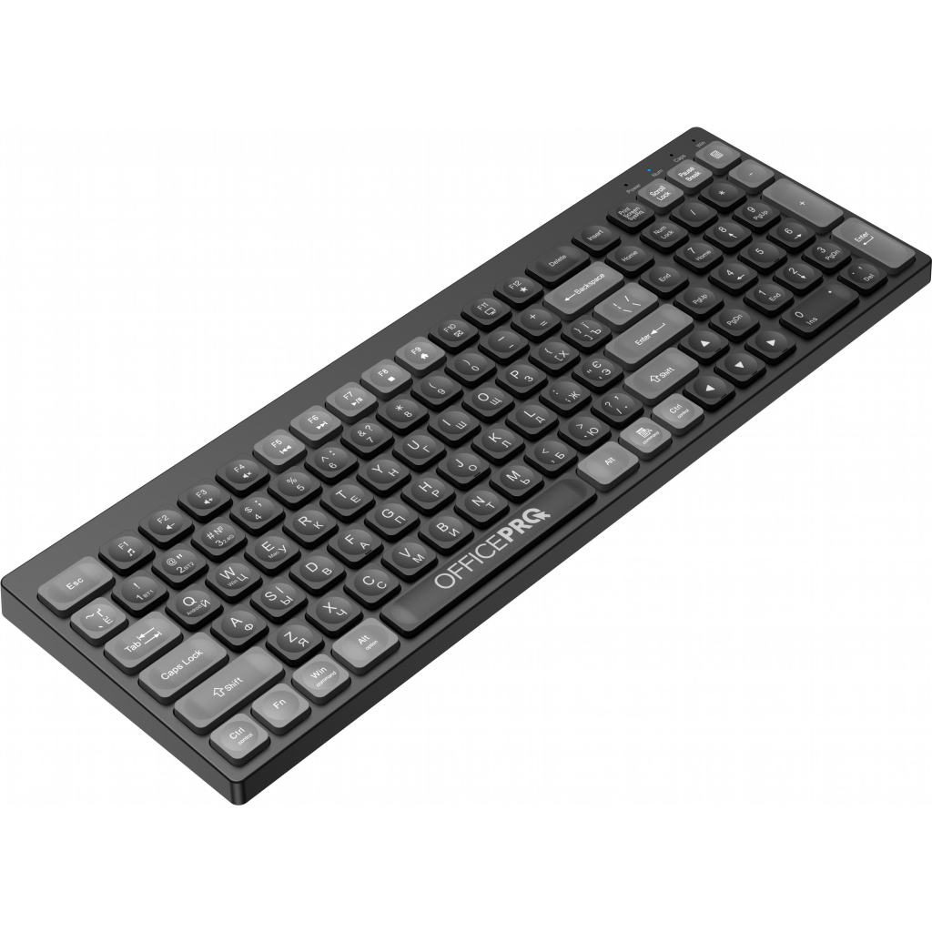 Клавіатура бездротова OfficePro SK985B Bluetooth Black фото3
