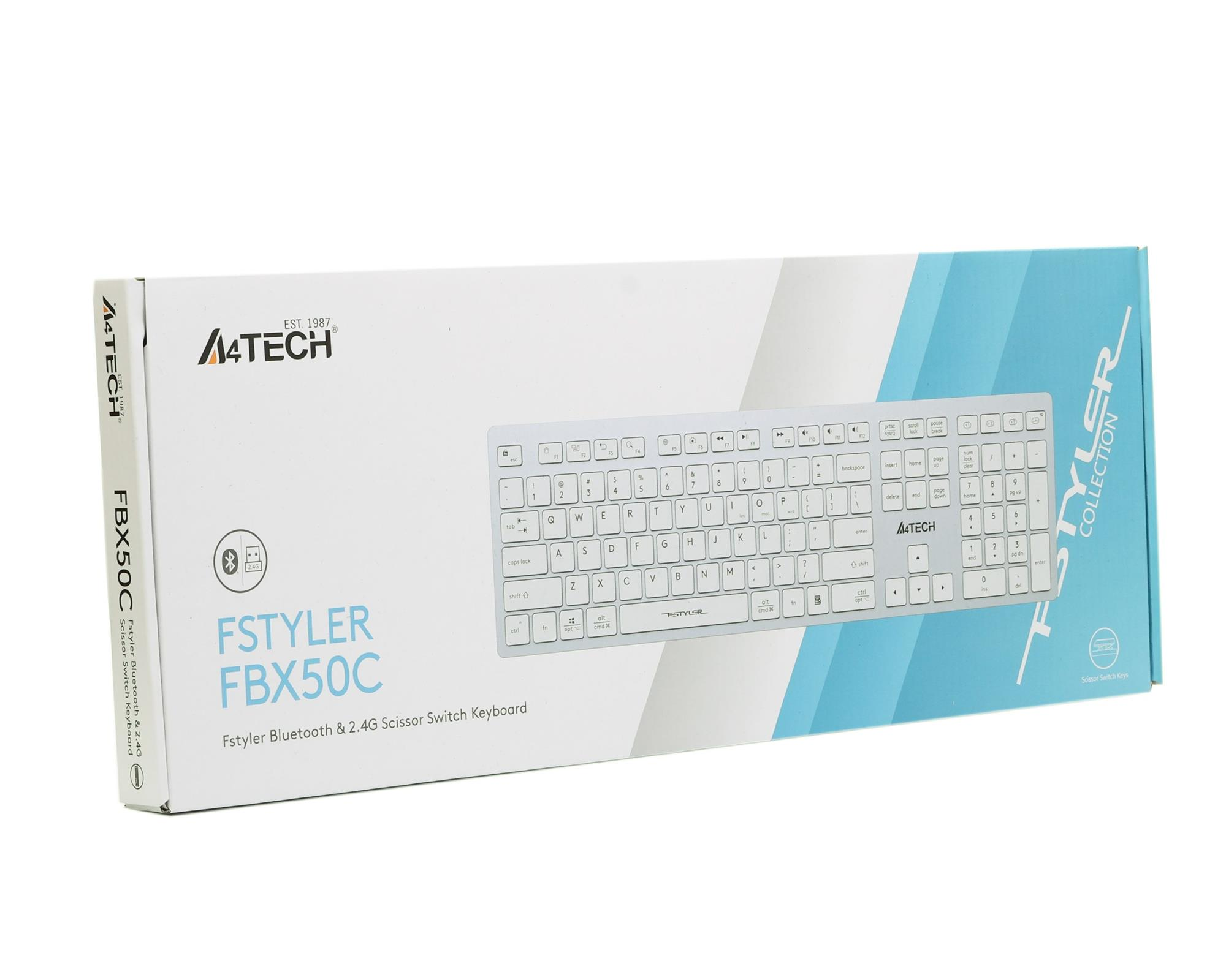 Клавиатура A4Tech Fstyler FBX50C White фото