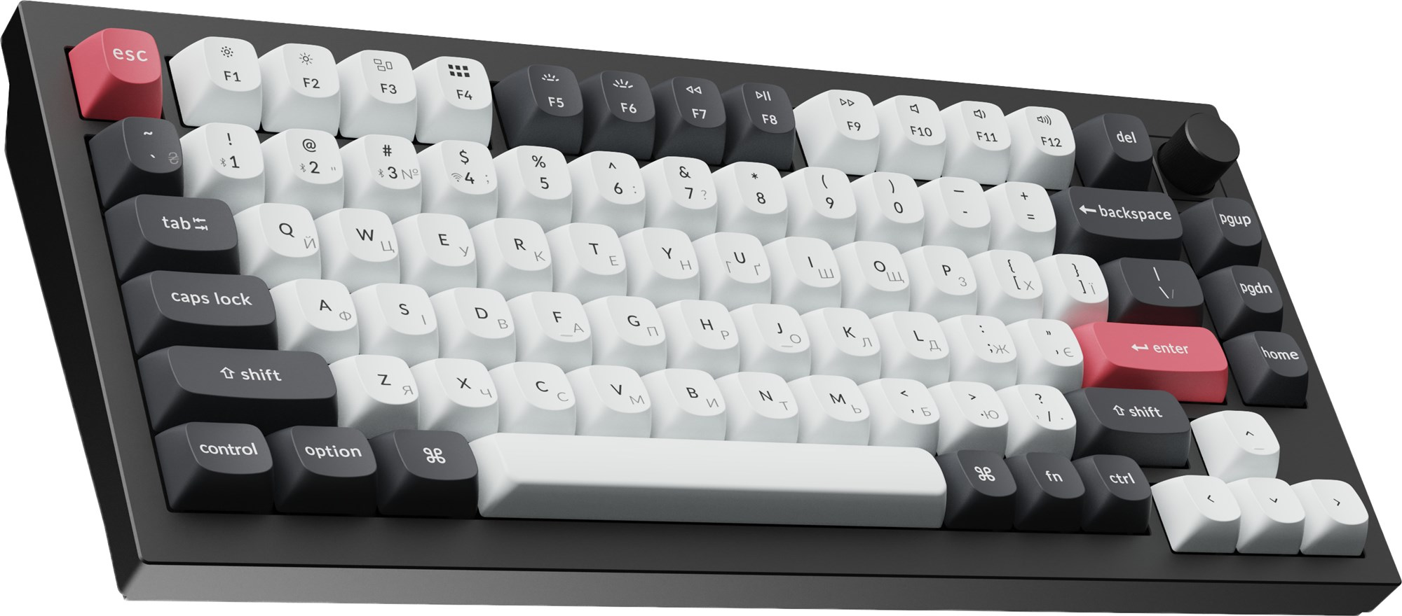 Клавиатура Keychron Q1 HE Magnetic Switch Black RGB (Q1H-M1-UA) фото