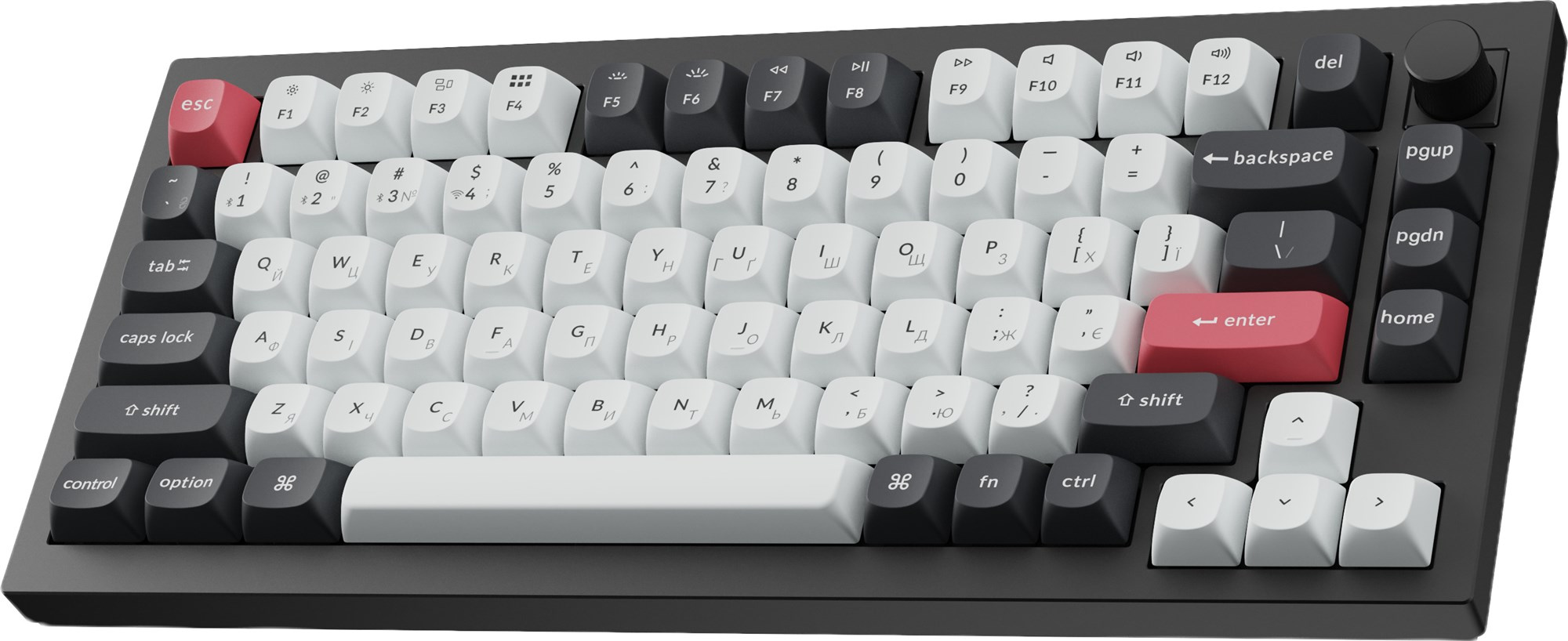 Клавиатура Keychron Q1 HE Magnetic Switch Black RGB (Q1H-M1-UA) фото