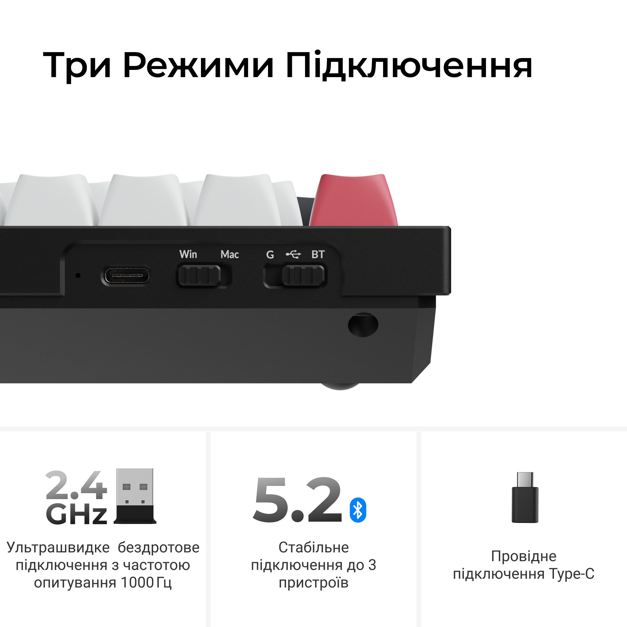 Клавиатура Keychron Q1 HE Magnetic Switch Black RGB (Q1H-M1-UA) фото