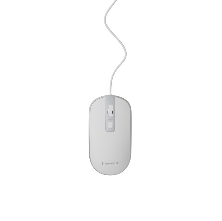 Мишь Gembird MUS-4B-06-WS White/Silver фото2
