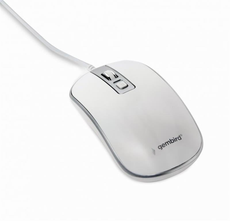 Мишь Gembird MUS-4B-06-WS White/Silver фото5