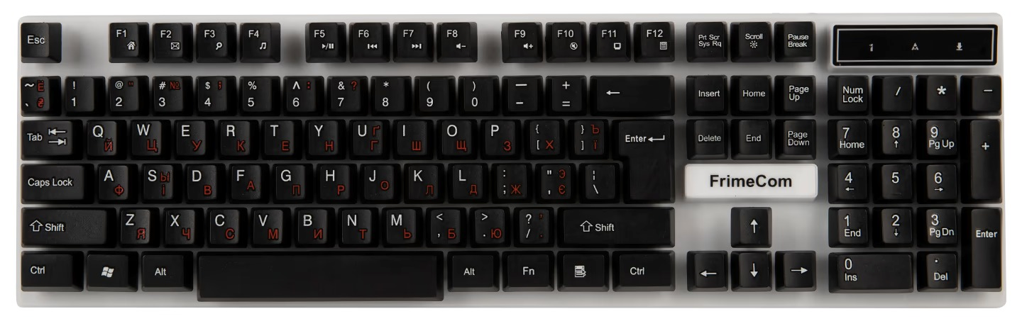 Клавіатура FrimeCom FC-801А-USB Black фото2