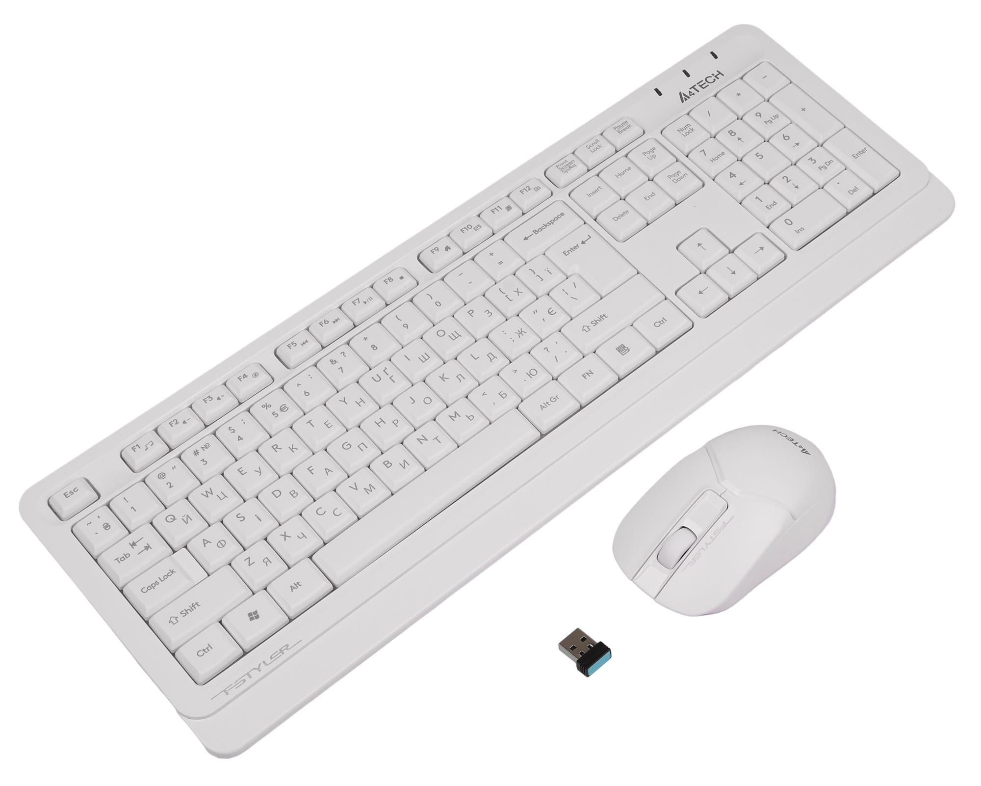 Комплект A4Tech FG1012 White фото2