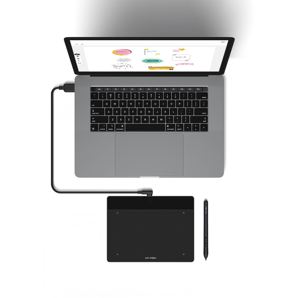 Графический планшет XP-pen Deco Fun S_BK черный фото6
