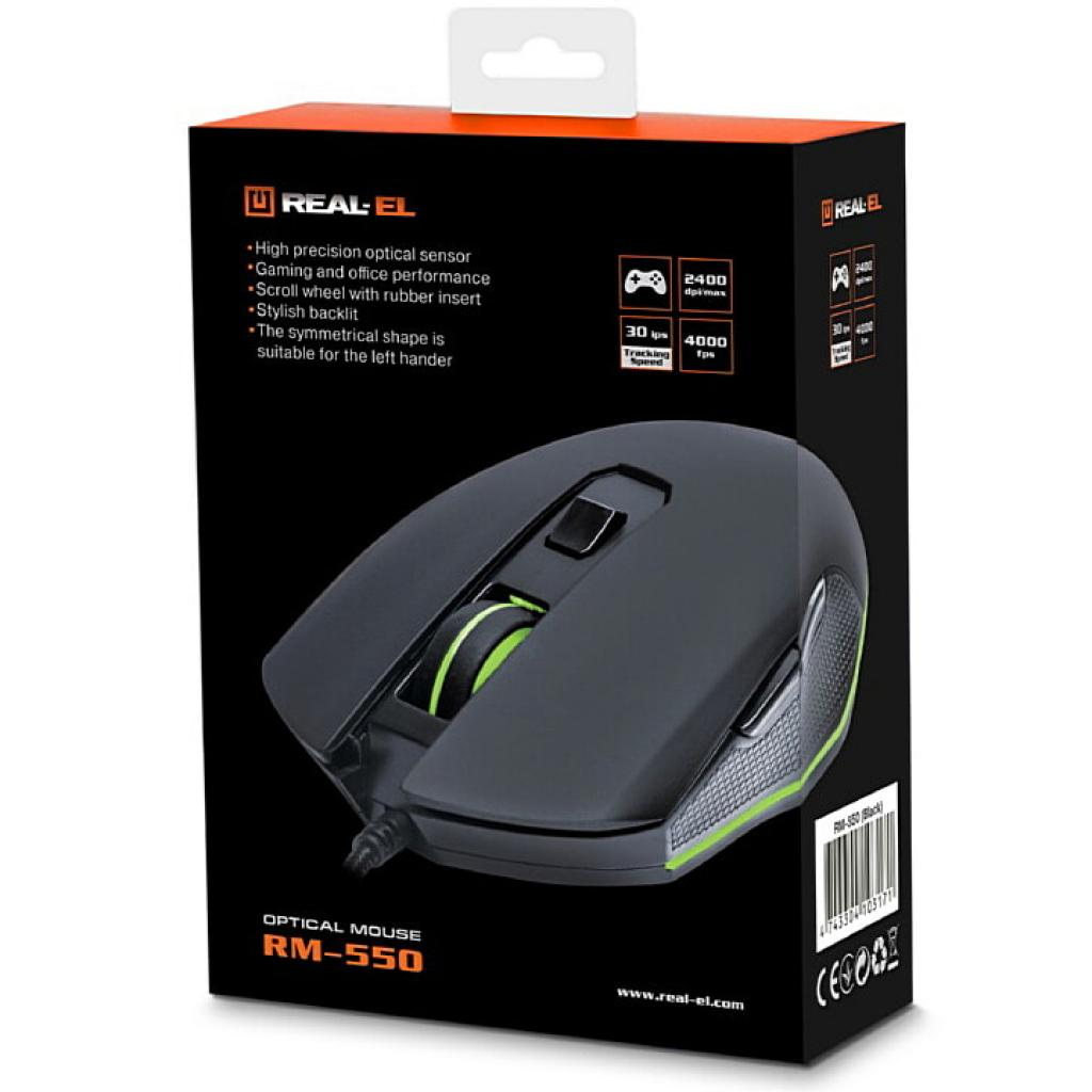 Миша REAL-EL RM-550 Black (EL123200027) фото9
