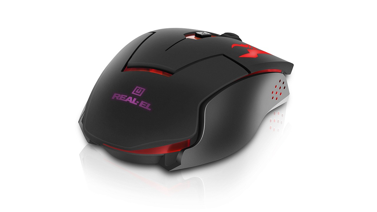 Мишь REAL-EL RM-520 Gaming Black (EL123200020) фото4