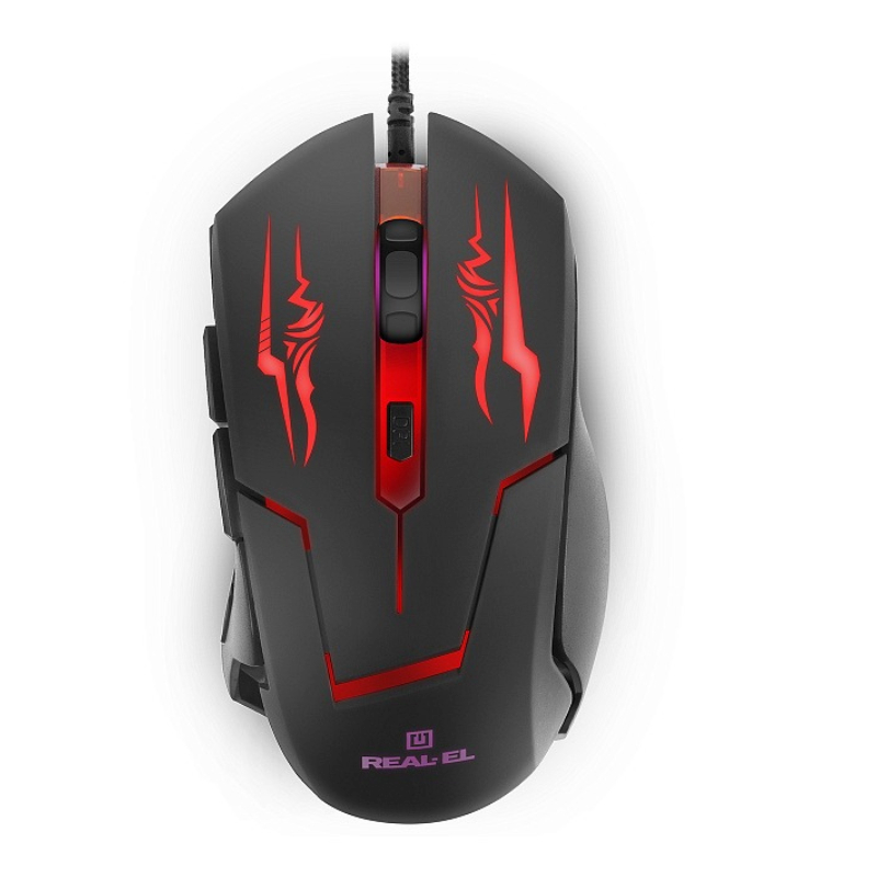 Мишь REAL-EL RM-520 Gaming Black (EL123200020) фото11
