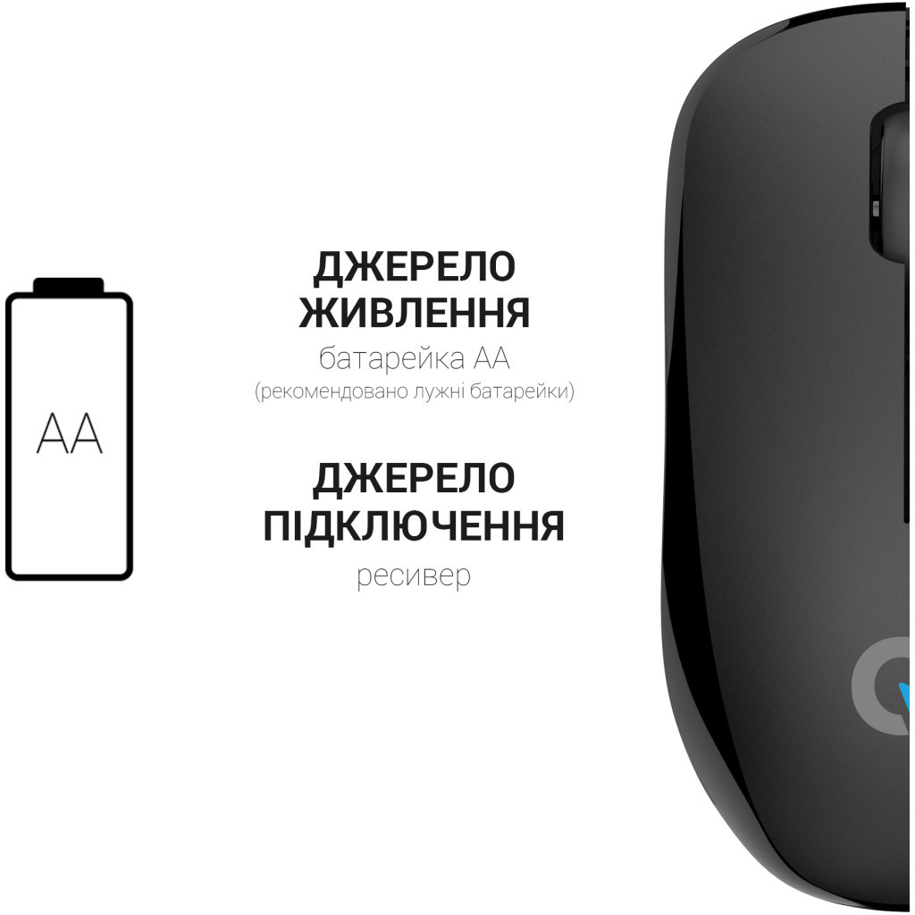Мышь беспроводная OfficePro M183 Black фото10