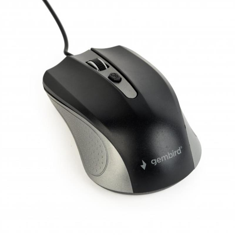 Мышь Gembird MUS-4B-01-GB Black/Grey фото2