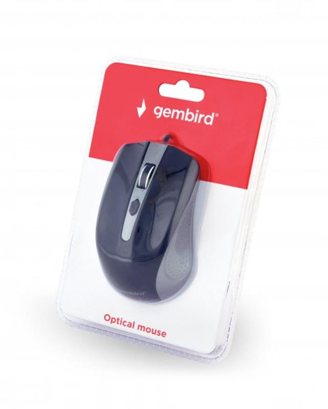 Мышь Gembird MUS-4B-01-GB Black/Grey фото3