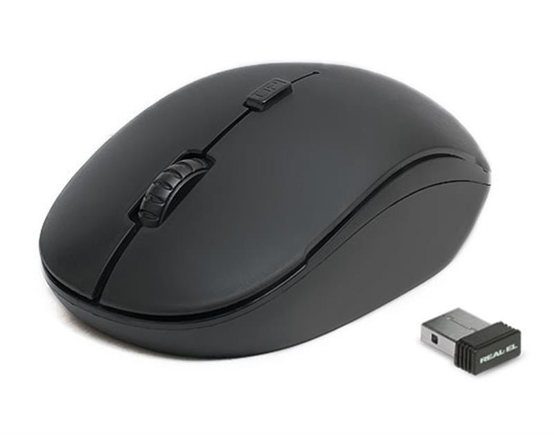 Мышь беспроводная REAL-EL RM-301 Wireless Black фото4