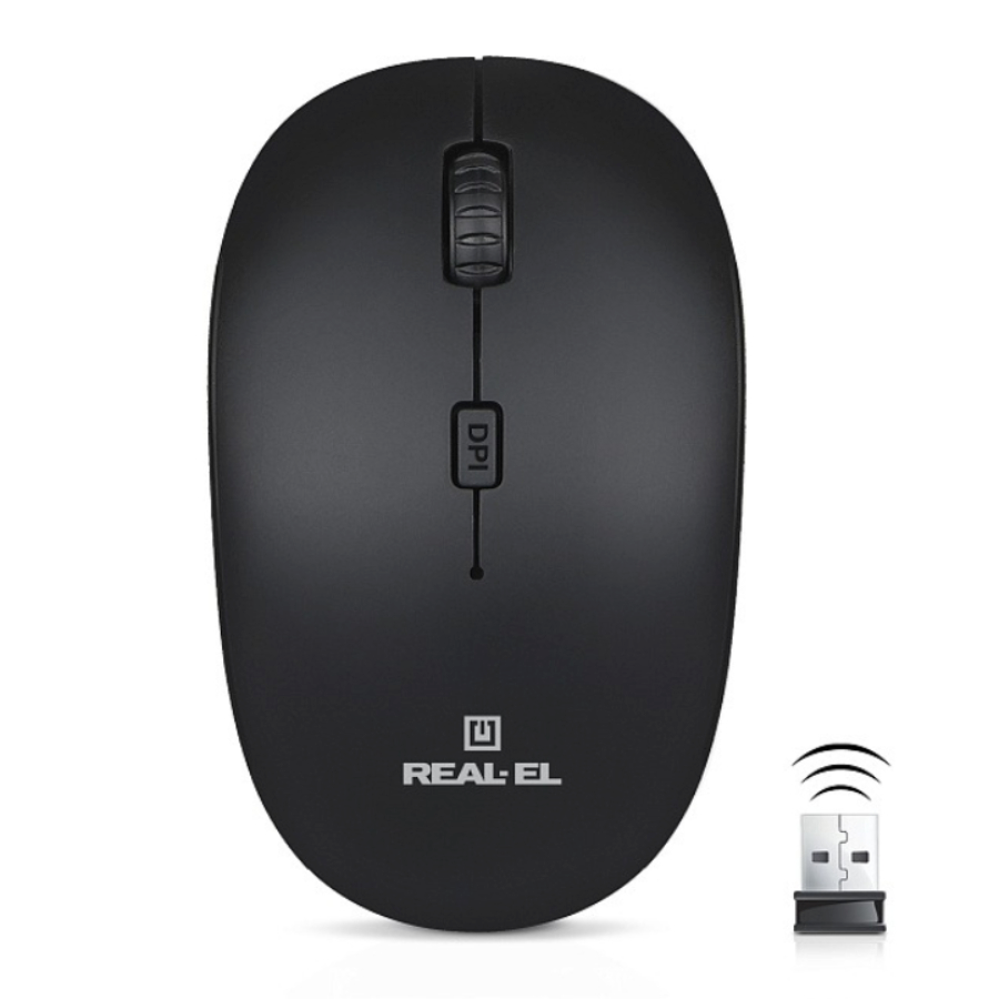 Мышь беспроводная REAL-EL RM-301 Wireless Black фото6