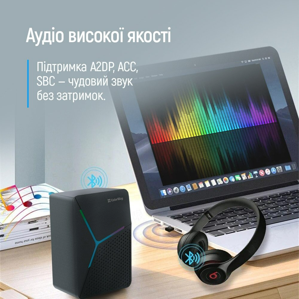 Адаптер Bluetooth 5.0 ColorWay (CW-AD-BT50) фото12