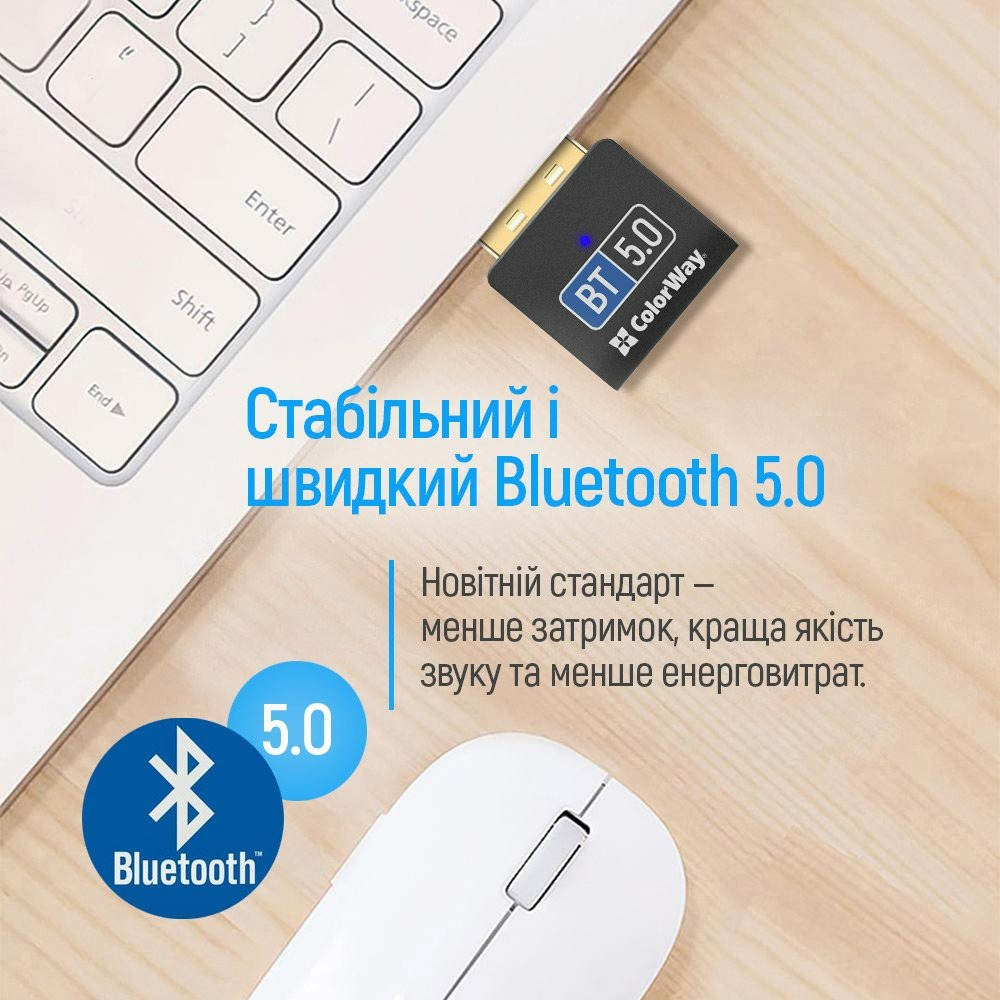 Адаптер Bluetooth 5.0 ColorWay (CW-AD-BT50) фото14