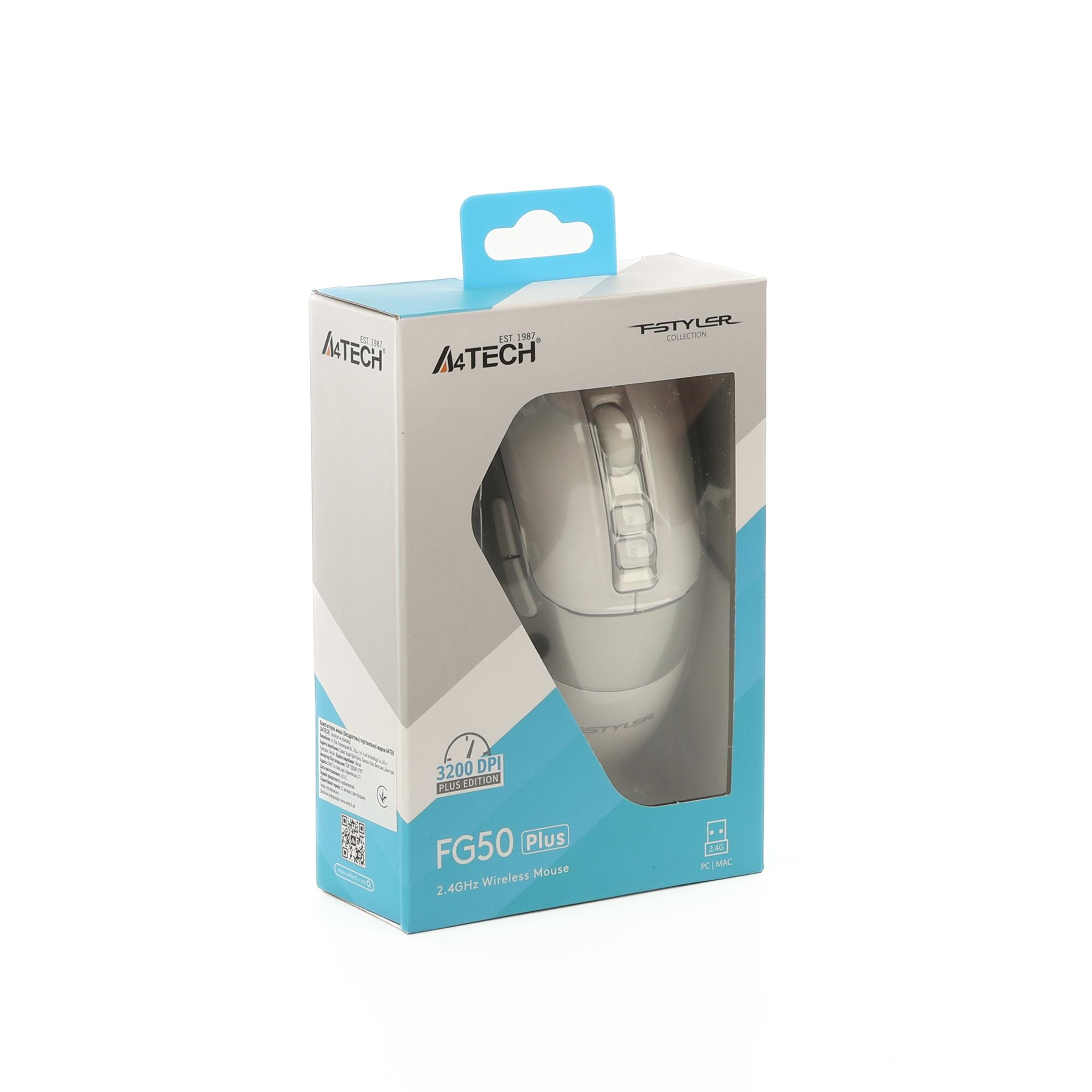 Миша бездротова A4Tech Fstyler FG50 Plus White фото12