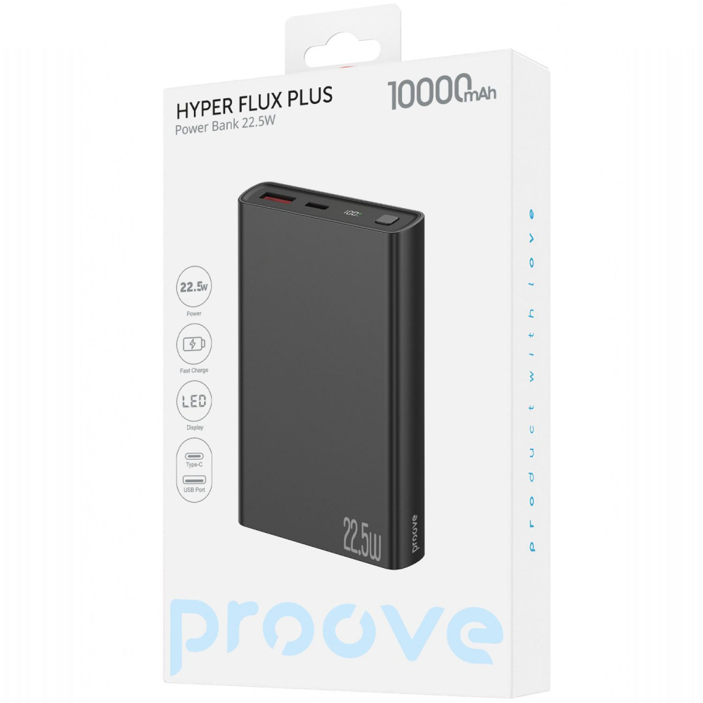 Павербанк Proove Hyper Flux Plus 22.5W 10000mAh White (PBF122120002) фото2