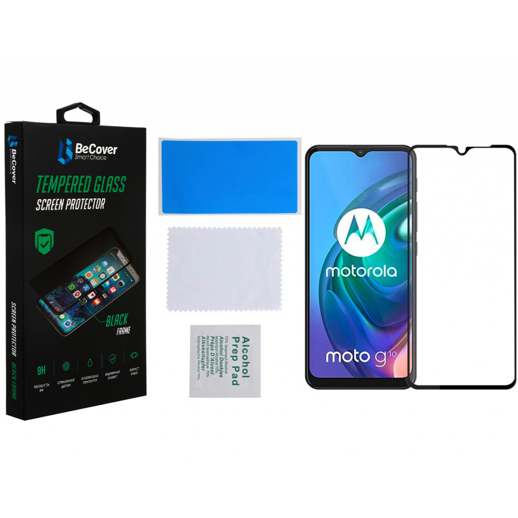 Захисне скло BeCover для Motorola Moto G20 Black (706453) фото3